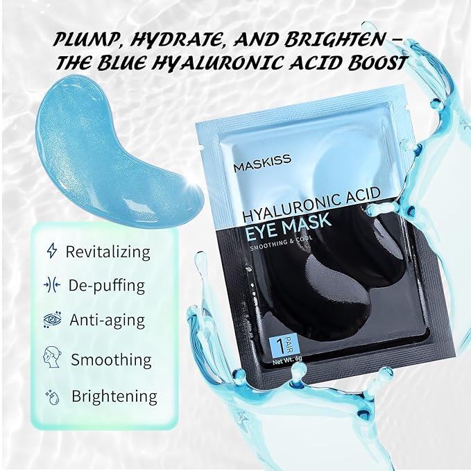 Maskiss Under Eye Patches, Hyaluronic Acid Eye Masks - Image 2