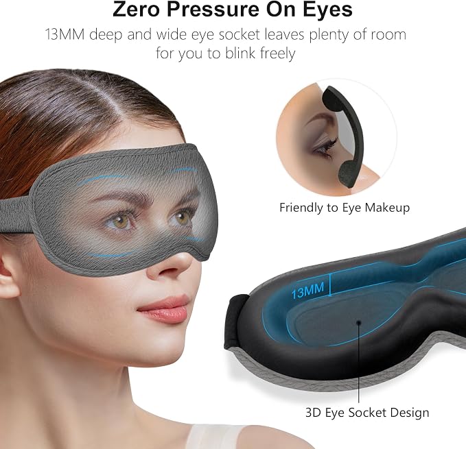 Gritin 100% Blackout Sleep Eye Mask - Image 3