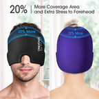 ONLYCARE Migraine Relief Cap, Soothing Migraine Mask, Upgraded Odorless Gel Ice - Image 5