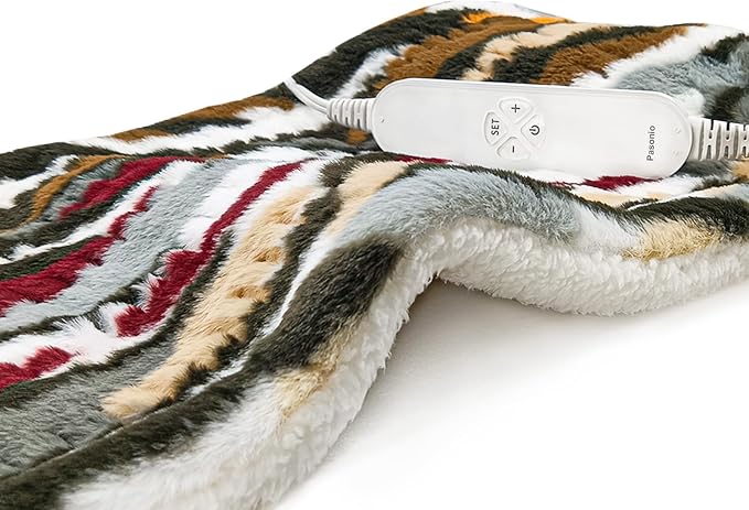 Pasonio Electric Heating Pad for Back Pain Relief by Pasonio