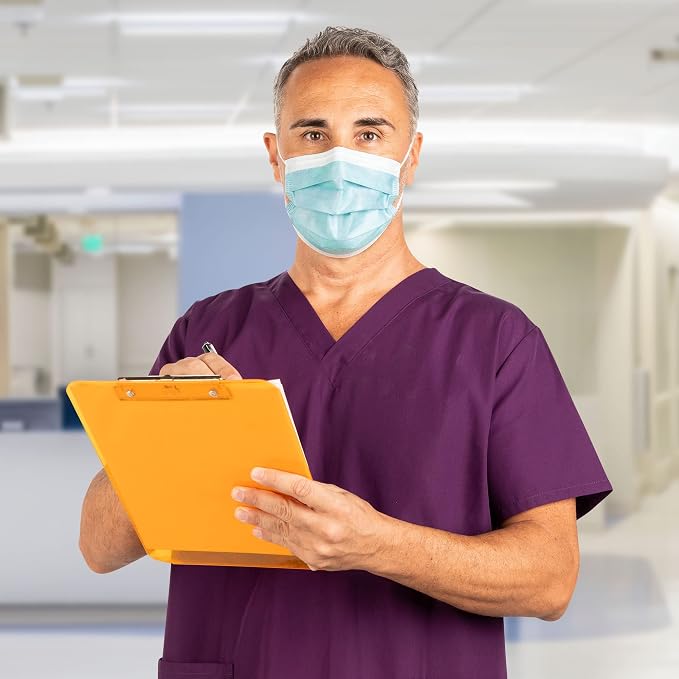 HALYARD FLUIDSHIELD level 3 Disposable Procedure Mask w/SO SOFT Lining/Earloops - Image 7
