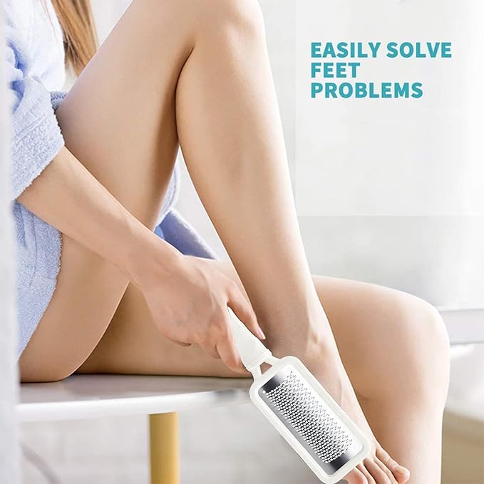 Fu Store 2 Pack Foot Files Callus Remover Stainless Steel Foot Rasp and Dual - Image 3