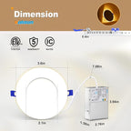 VOLISUN 12 Pack 3 Inch 5CCT Recessed Light - Image 4