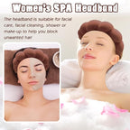 Zkptops Spa Headband for Washing Face Wristband Set Sponge Makeup Skincare - Image 3