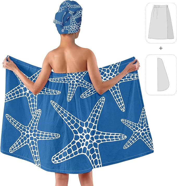 Starfish Towel Wrap for Women - Image 2