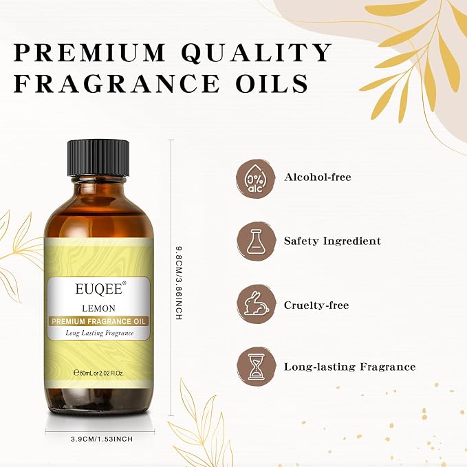 EUQEE Lemon Fragrance Oi Premium Essential Oil - Image 3