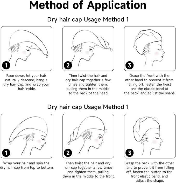 Microfiber Hair Towel, Hair Towel wrap - Image 7