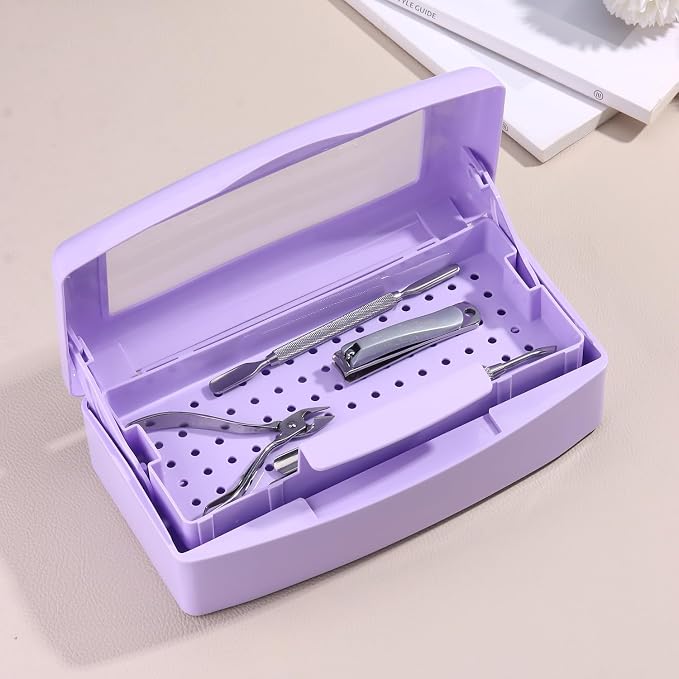 Nail Tool Sterilizer Box Plastic Disinfectant Container - Image 5
