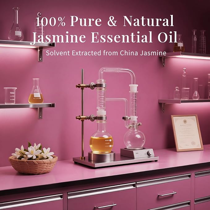 SU JUABA Jasmine Essential Oil 4 Oz, 100% Pure Natural Aromatherapy Oil - Image 5