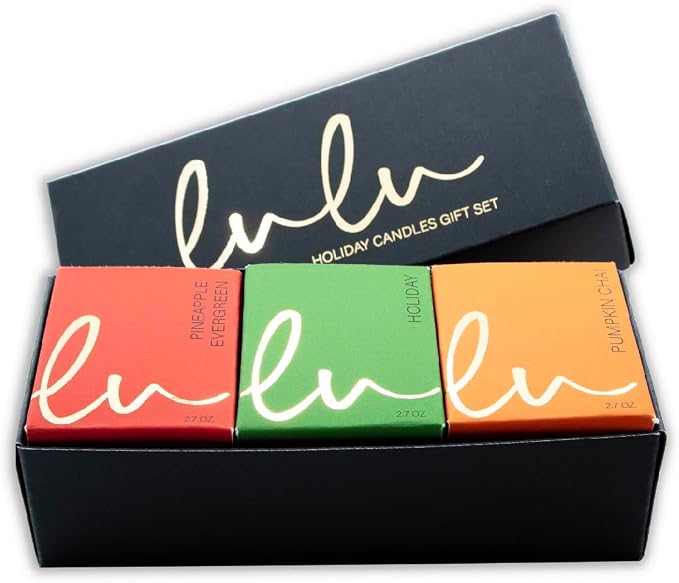 Lulu Candles | Holiday, Pineapple Evergreen, Pumpkin Chai | Luxury Scented Soy - Image 3