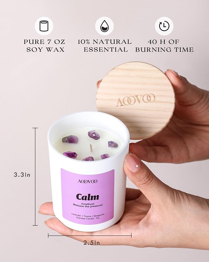AOOVOO Calm Candles Set for Women - Image 6
