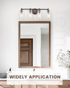 FEMILA Bathroom Vanity Light Fixture, 4-Light Farmhouse Wall Vanity Lights - Image 2