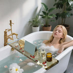 Acrylic Bathtub Tray Caddy, Luxury Bathroom Organizer Tablet Holder SHUNLI - Image 6