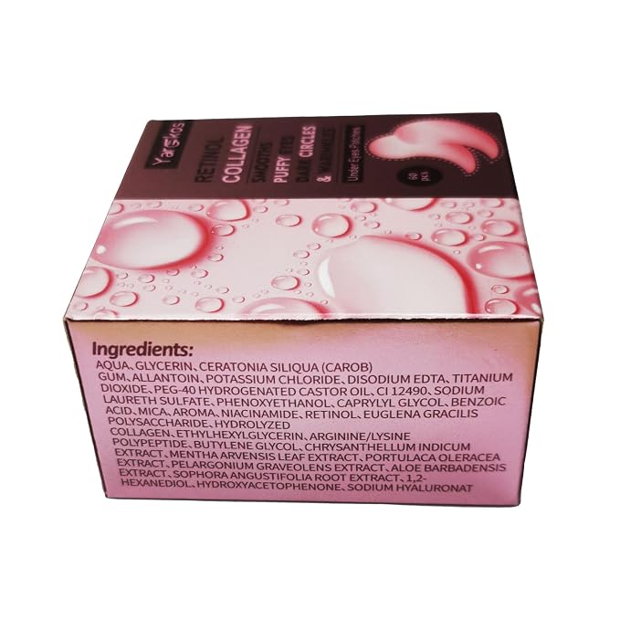 Pink Eye Mask 60Pcs, 5 Portable 24K Gold Collagen Under Eye Patches, 30 Pairs - Image 9