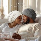 LULUSILK Mulberry Silk Lined Sleep Cap, No More Frizzy Tangled Hair, Stay On - Image 6