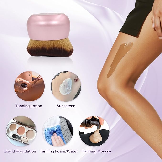 Extra Large Body Makeup Brush for Self Tanner, 75MM Professional Application - Image 3