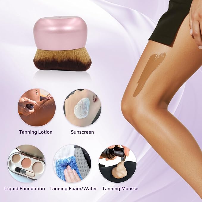 Extra Large Body Makeup Brush for Self Tanner, 75MM Professional Application - Image 3