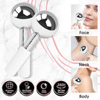 PRIME Fitness Ice Globes for Facials | Unbreakable Steel Cooling Roller | Cryo - Image 2