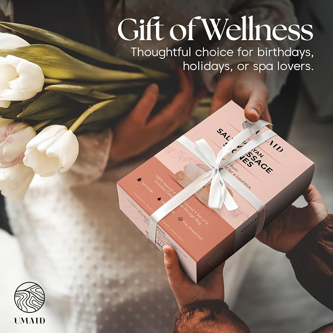 UMAID Himalayan Salt Massage Stones 6-Pack – Mothers Day Gifts - Image 4