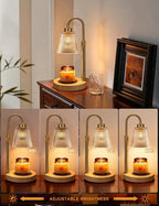 Innqoo Wood Color& Clear Candle Warmer Lamp - Image 2