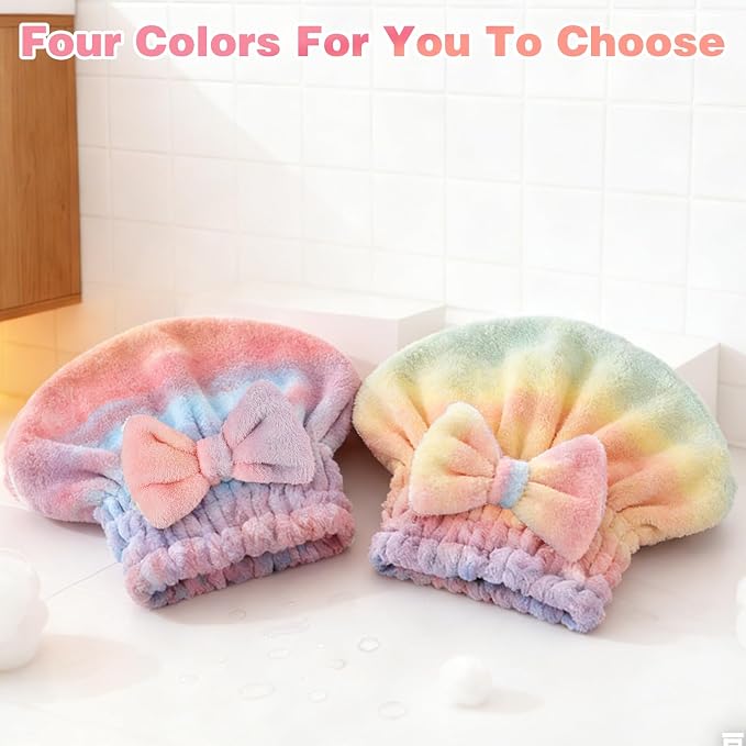 2PCS Super Absorbent Hair Towel Wrap - Image 7