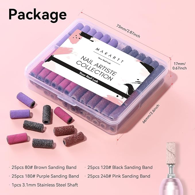 Makartt Nail Drill Bits Sanding Bands - Image 9