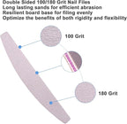 Nail File and Buffer, Buffer Block Nail Files Double Sided 100/180 Grit - Image 3