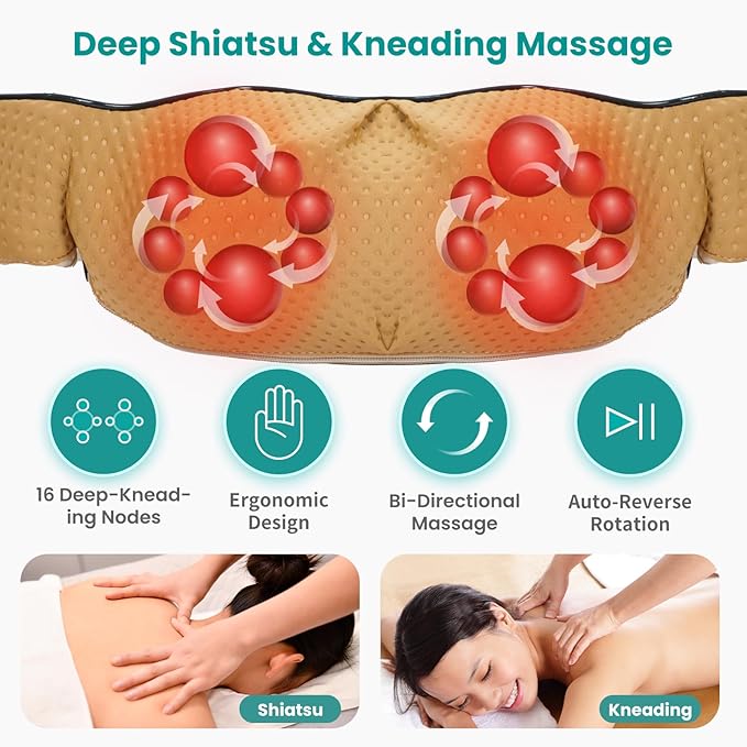 Nekteck Shiatsu Neck Massager - Image 3