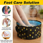Molain Foldable Bucket for Soaking Feet, Portable Foot Bath Tub Spa Basin Black - Image 2
