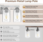VerRon 4-Light Bathroom Light Fixtures, Classic Wall Light Fixture - Image 5