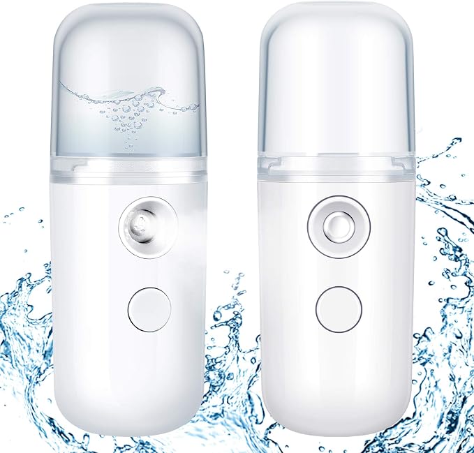 Honoson 2 Pack Nano Facial Mister Spray Bottle Handheld Humidifier Portable by Honoson