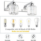 Aipsun Bathroom Vanity Lighting Fixtures Crystal Vanity Lights - Image 7