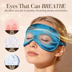 Breathable Silk Sleep Mask Blindfold, Elastic Blackout Eye Cover Headband - Image 5
