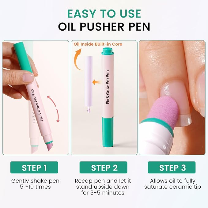 Ceramic Cuticle Oil Pusher Pen - Image 2