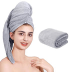 Microfiber Hair Towel Quick Dry Hair Towel Hair Drying Towels Suitable by LAOJBABA