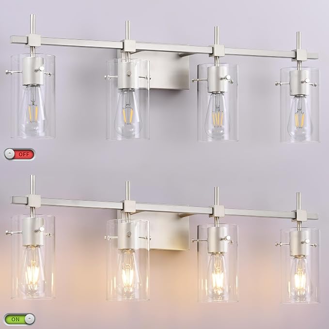 SOLFART 4 Light Bathroom Vanity Lights Bathroom Lights Over Mirror Vintage Bath - Image 4