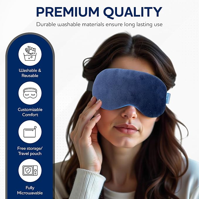 Microwavable & Freezable Hydro Beads Eye Mask - Image 5