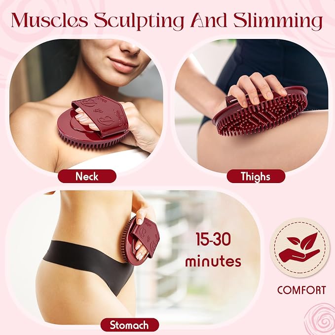 2 Pcs Meridian Massage Brush Magnetic Full Body Meridian Brush Beauty Salon - Image 5