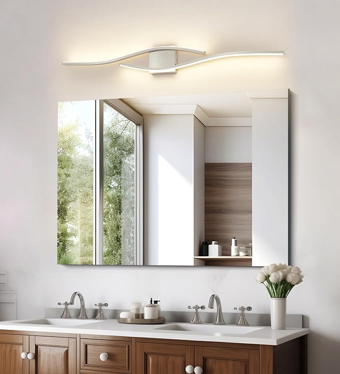 Joossnwell Brushed Nickel Vanity Light - Image 6