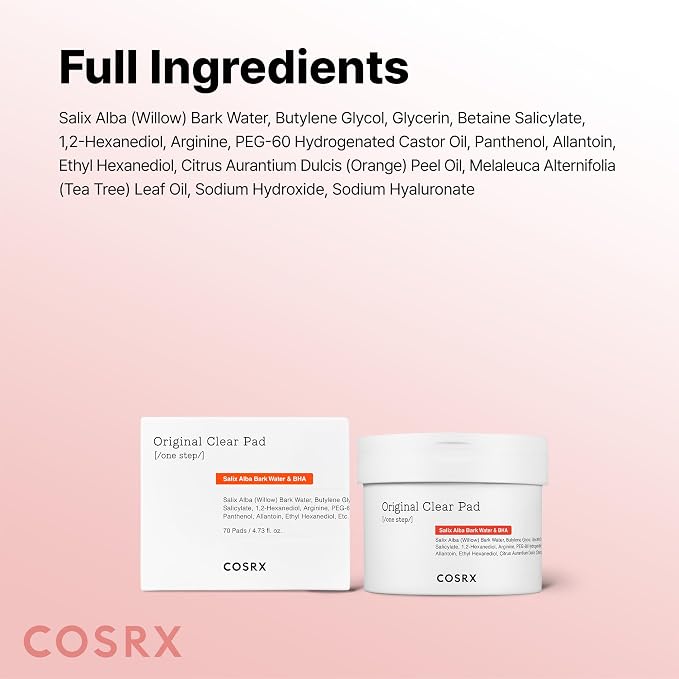 COSRX BHA Toner Pads, 70 Sheets, Exfoliating Pads - Image 8