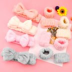 12PCS Microfiber Makeup Headbands and Wristbands Set - Image 2