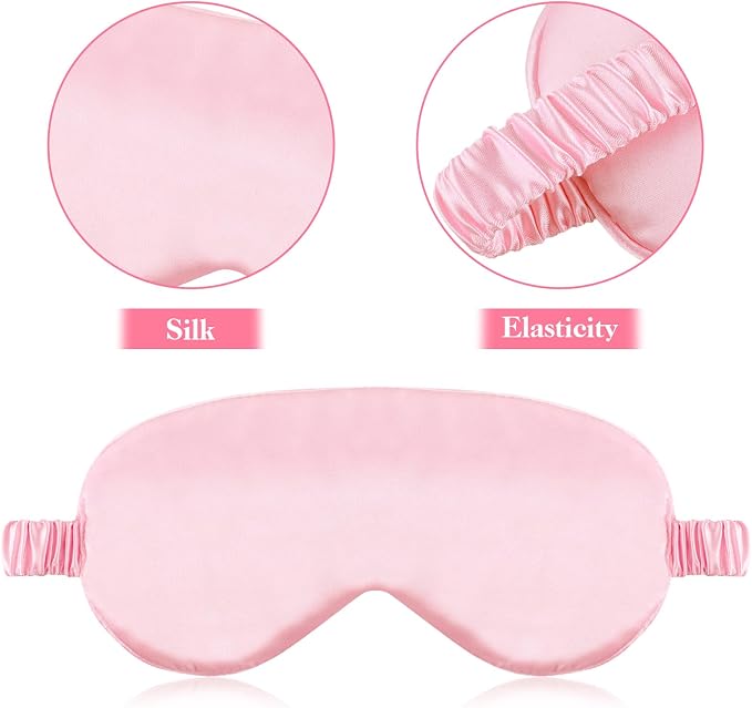 2 Pack Sleep Mask Silk Eye Mask Cover - Image 3