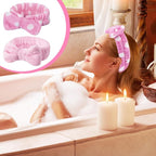 WILLBOND 24 Pieces Spa Headband Bulk Skincare Headbands Face Wash Makeup - Image 7