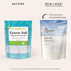 Sky Organics - Epsom Salt Bath Soak, 5 lbs - Magnesium Sulfate USP - 100% Pure - Image 2
