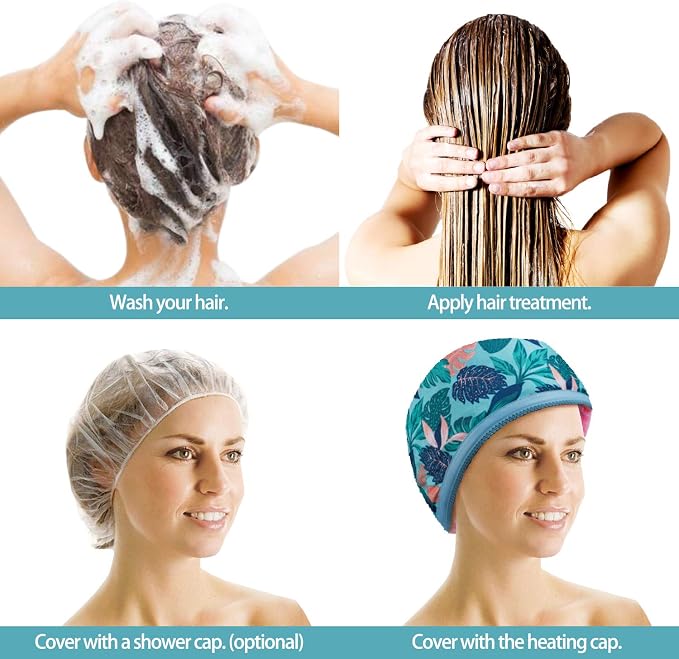 VICARKO Hair Steamer Thermal Heat Cap   Deep - Image 2