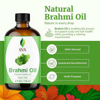 SVA Brahmi Oil - 4 Fl Oz – 100% Natural Cold Pressed Brahmi Oil - - Image 2