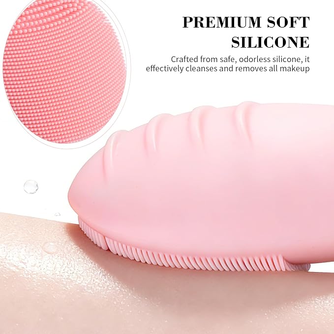 Facial Cleansing Brush, Rechargeable Silicone Face Scrubber - Image 2