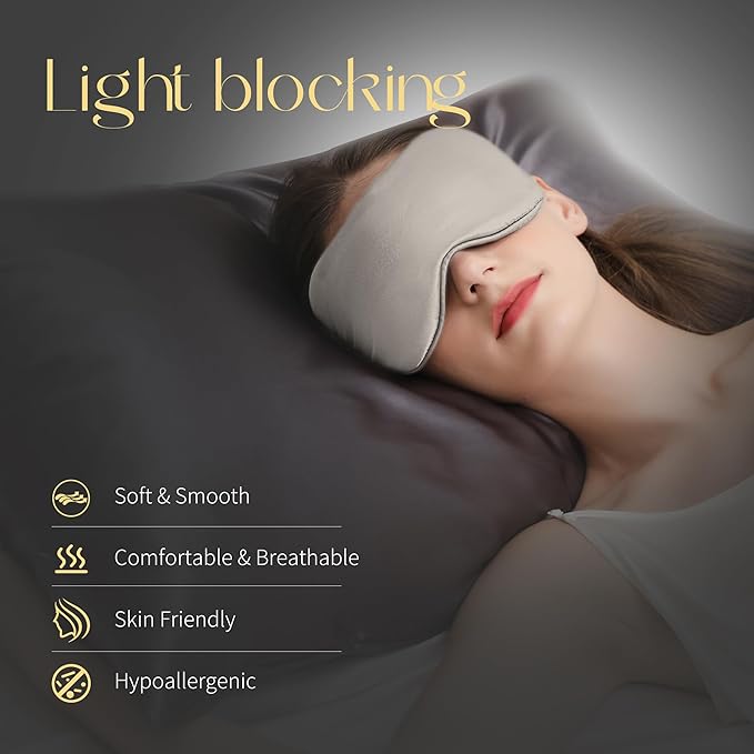 ZIMASILK Adjustable 100% 22 Momme Mulberry Silk Sleep Mask - Image 3