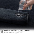 Ycosy Black Bath Towels Set 35x70 Inches - Image 4