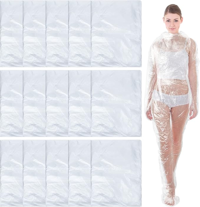 Xtinmee Disposable Body Wraps PE Sauna Bath Suit Plastic Body Sauna Wrap by Xtinmee